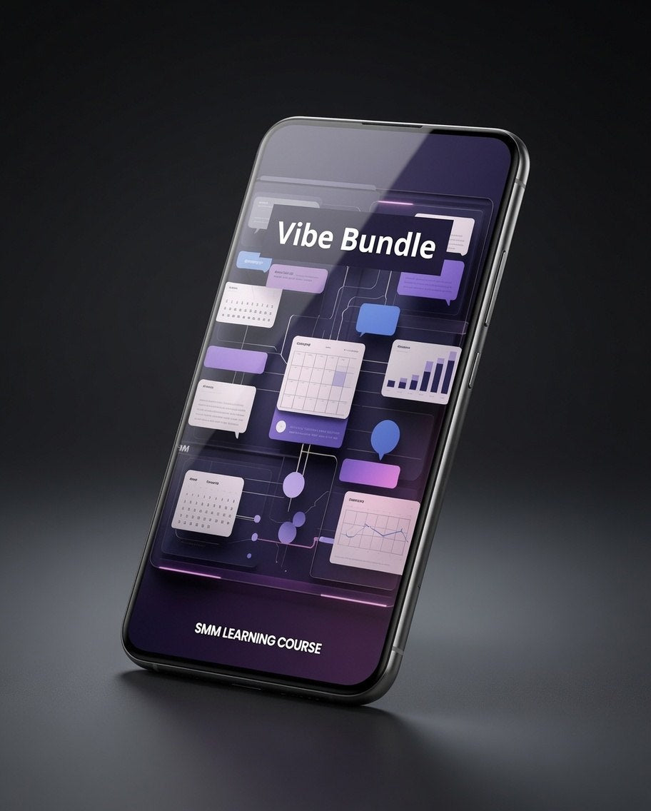 Phone displaying "Vibe bundle" course